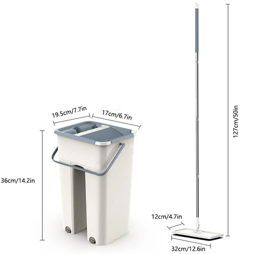 Швабра и ведро Scratch Cleaning Mop