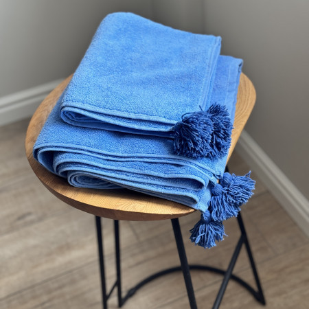 Махровий рушник Cotton blue