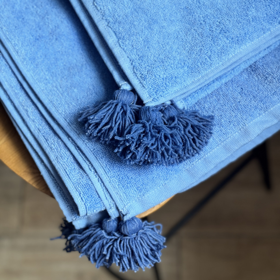 Махровий рушник Cotton blue