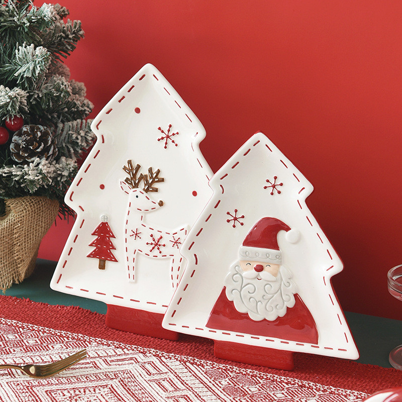 Блюдо Christmas tree with deer