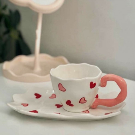 Чашка с блюдцем Romantic story 150 мл