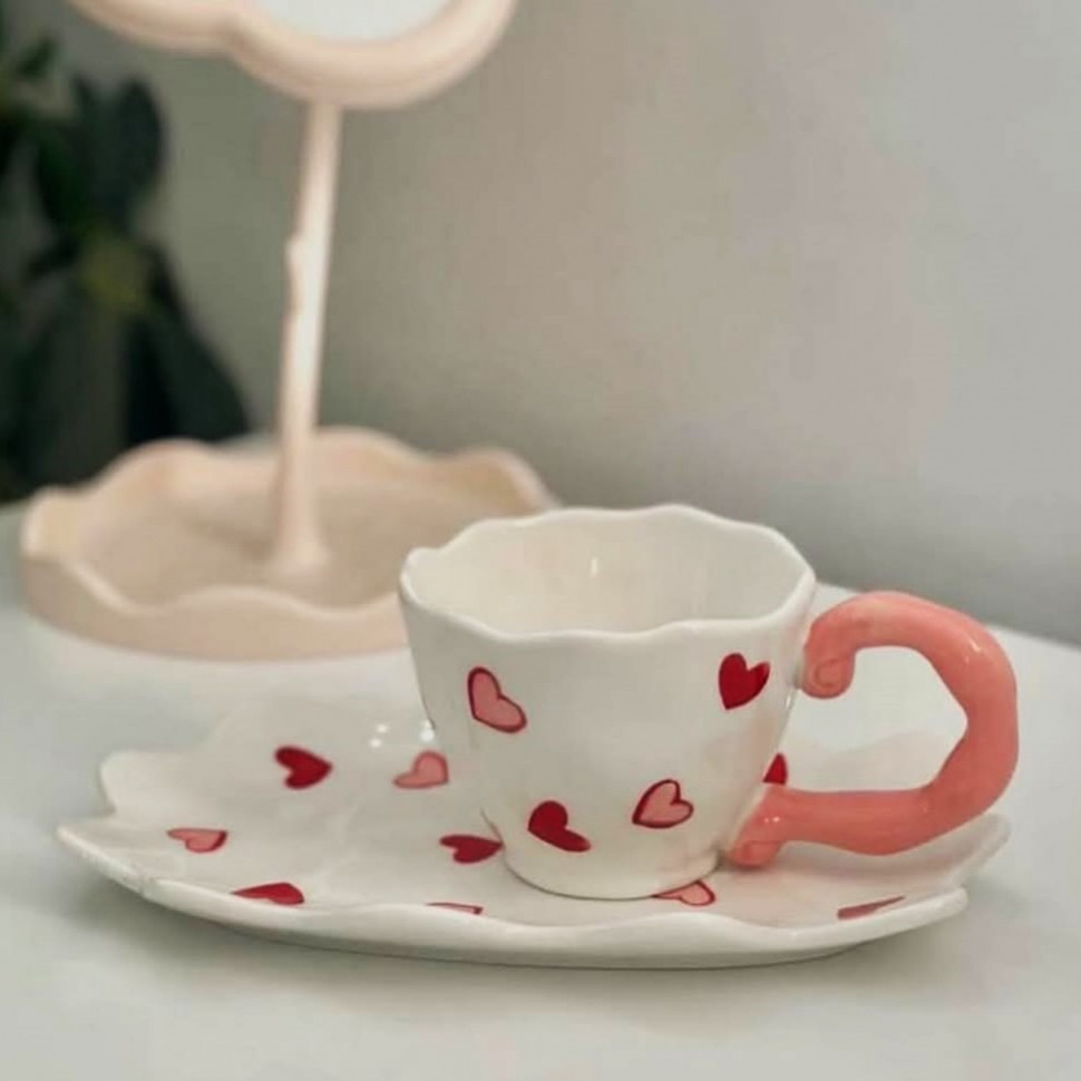 Чашка с блюдцем Romantic story 150 мл
