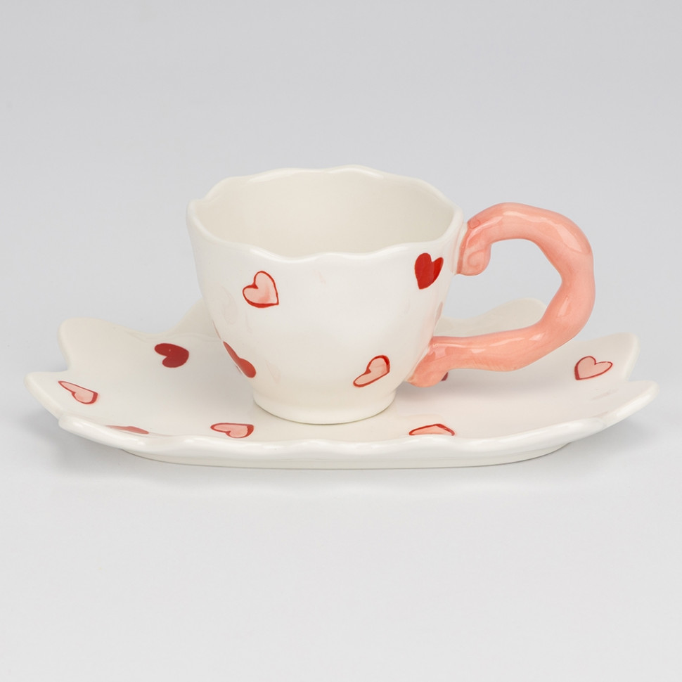 Чашка с блюдцем Romantic story 150 мл