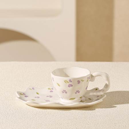 Чашка с блюдцем Violet tenderness 150 мл