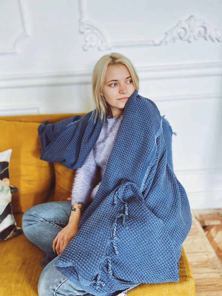 Хлопковое покрывало Waffle