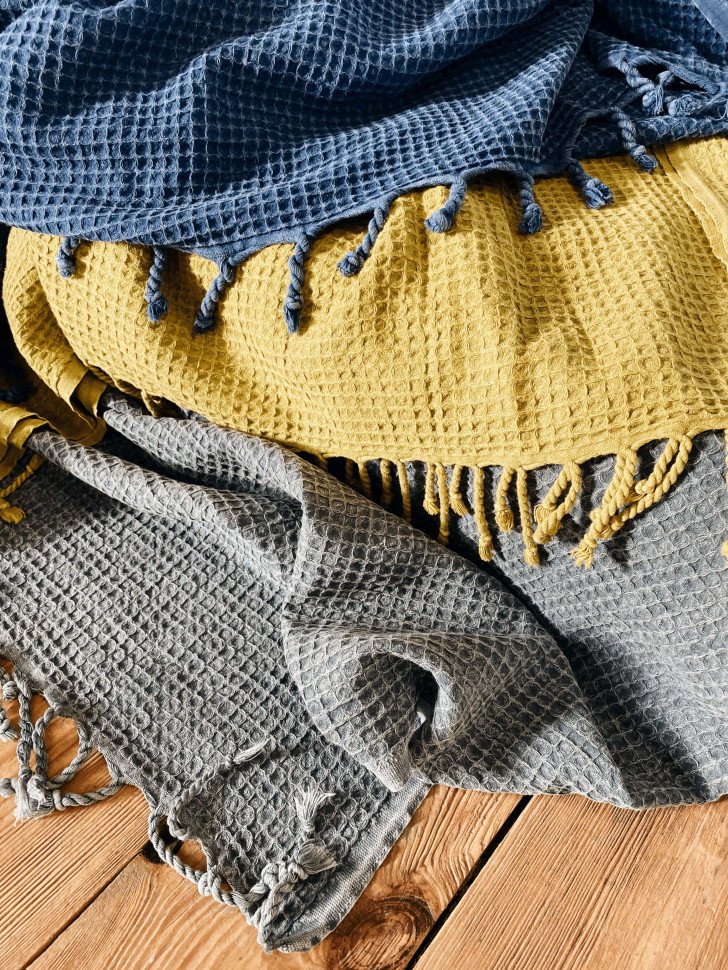 Хлопковое покрывало Waffle