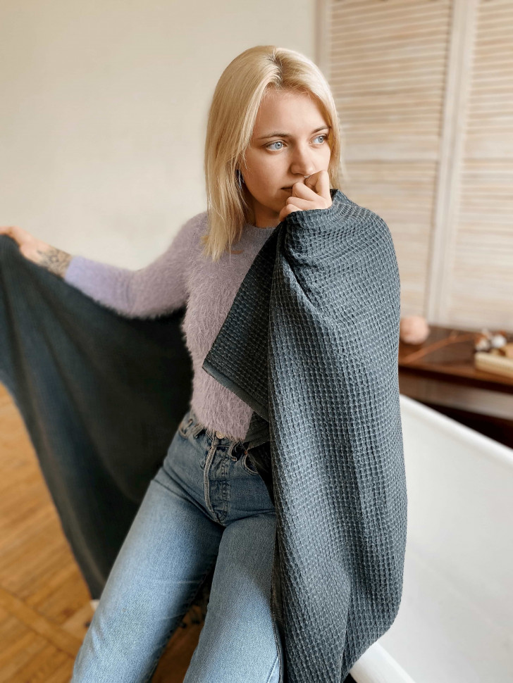 Хлопковое покрывало Waffle