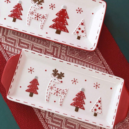 Блюдо Winter forest