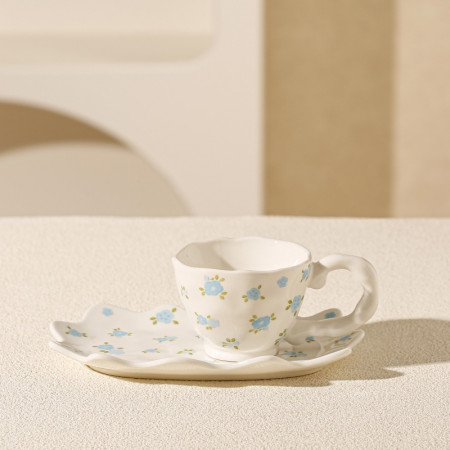 Чашка с блюдцем Heavenly flowers 150 мл 