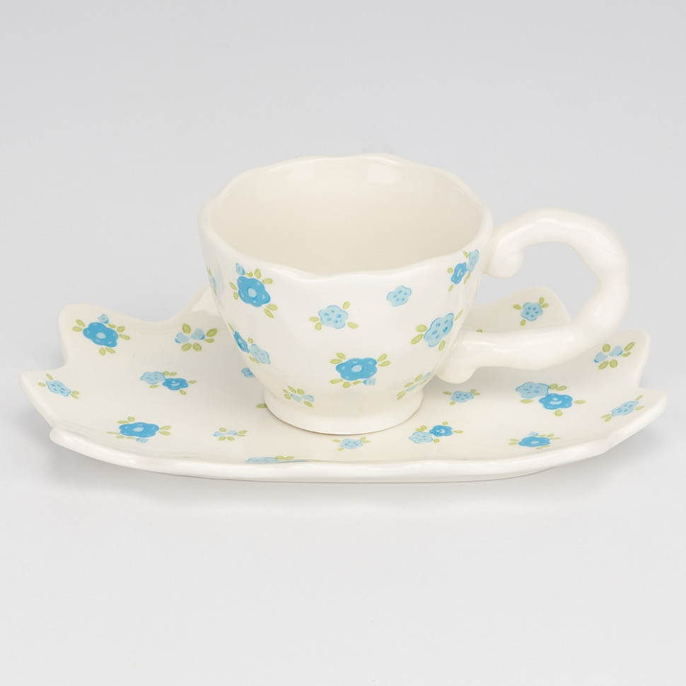 Чашка з блюдцем Heavenly flowers 150 мл