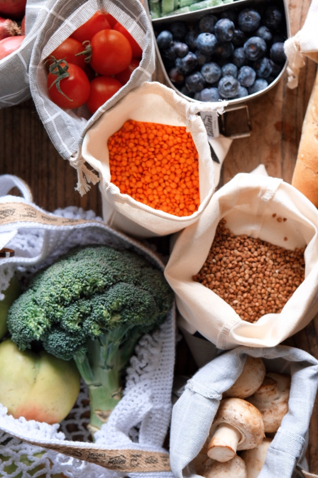 Хлопковые мешочки для продуктов Veggie