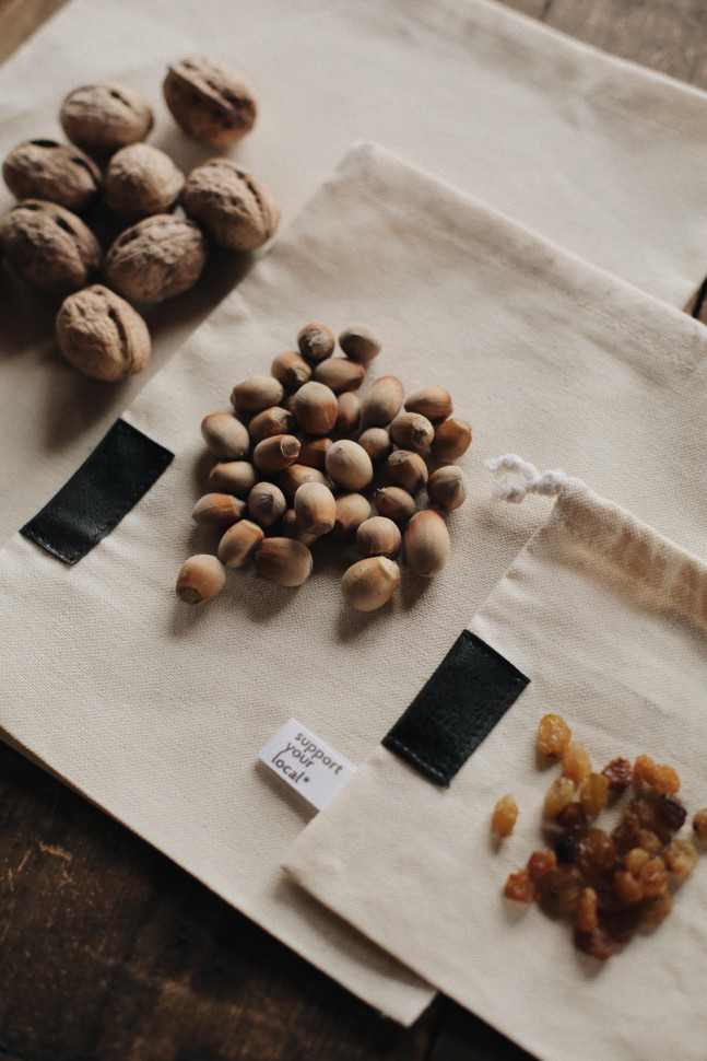 Хлопковые мешочки для продуктов Veggie