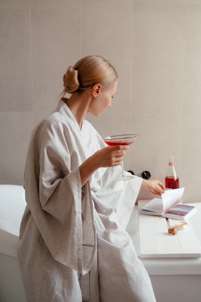 Халат-кимоно Mekong Gray