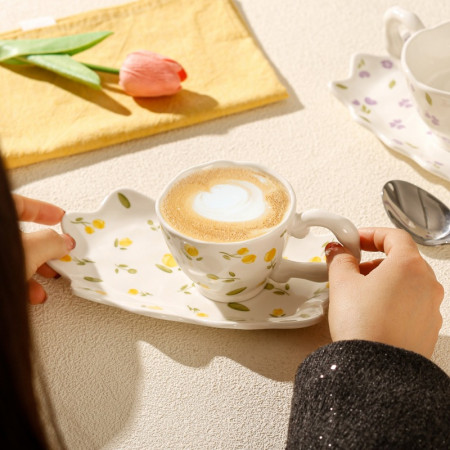 Чашка с блюдцем Lemon blossom 150 мл