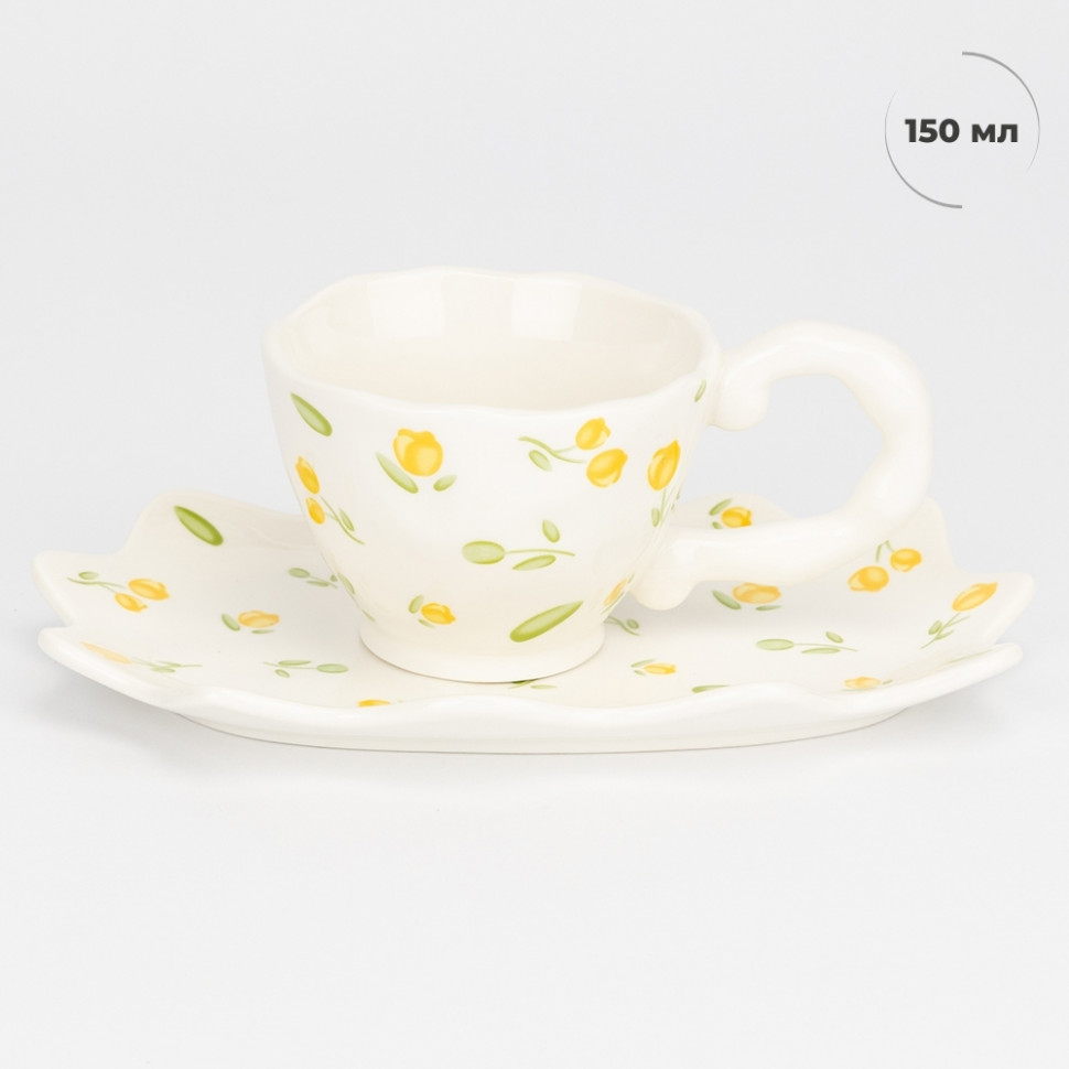 Чашка із блюдцем Lemon blossom 150 мл