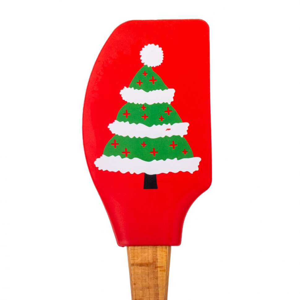Лопатка кухонная с формочкой для печенья Christmas tree