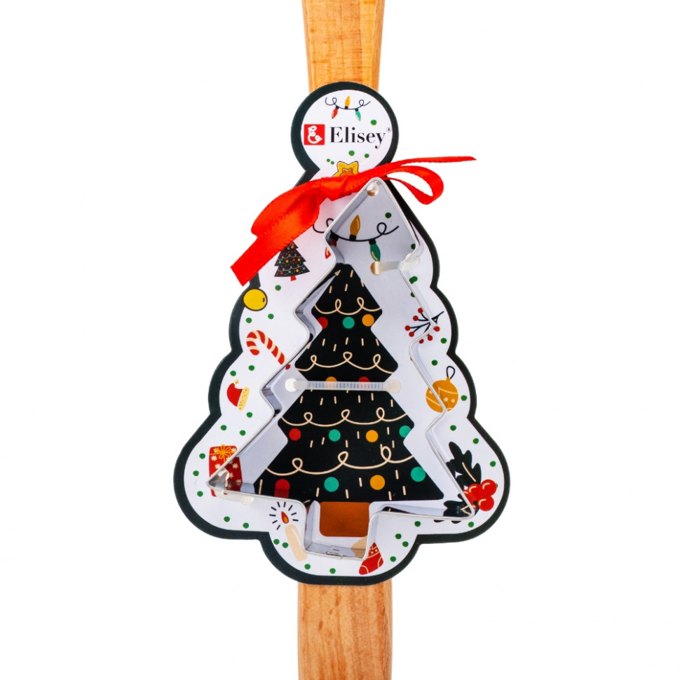 Лопатка кухонная с формочкой для печенья Christmas tree