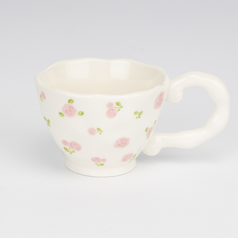 Чашка з блюдцем Pink buds 150 мл