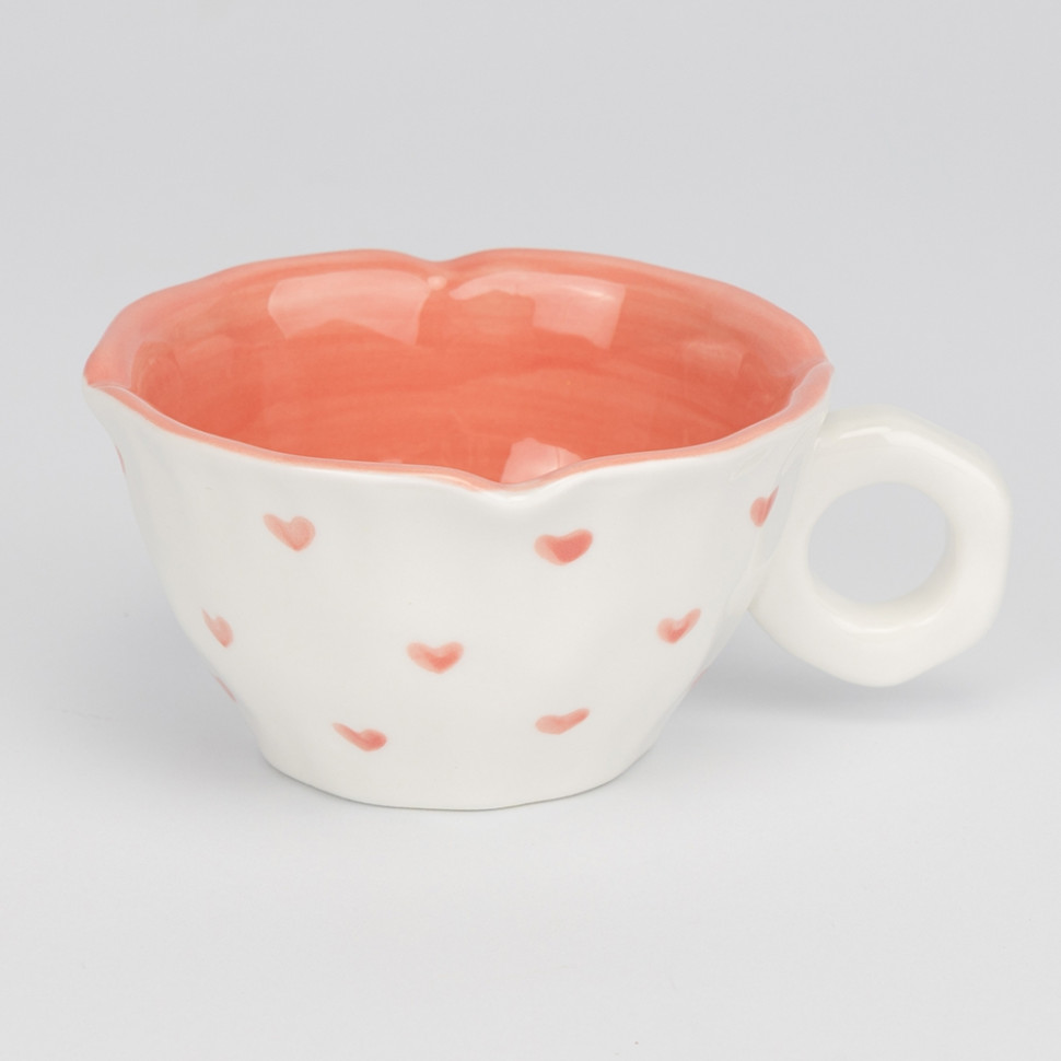 Чашка з блюдцем Tender hearts 200 мл