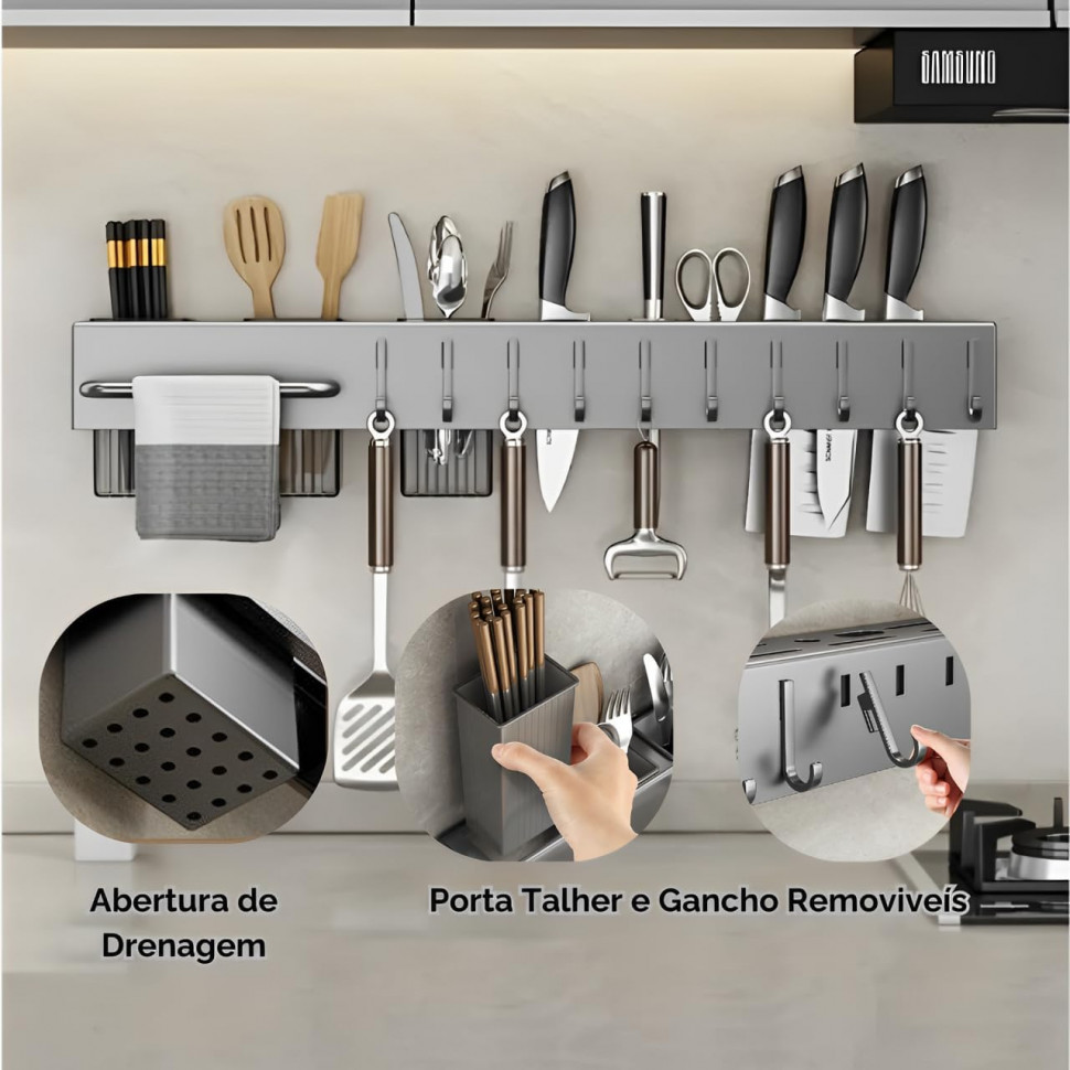 Настенная стойка для хранения Steel