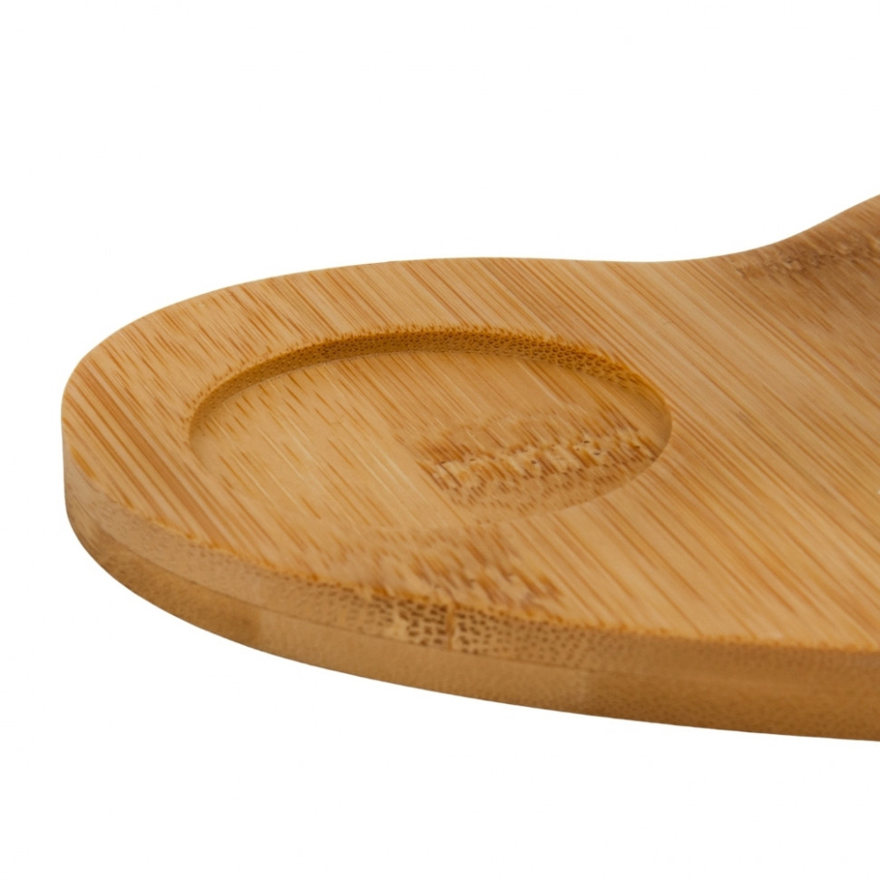 Набор кружек на бамбуковой подставке Two hearts