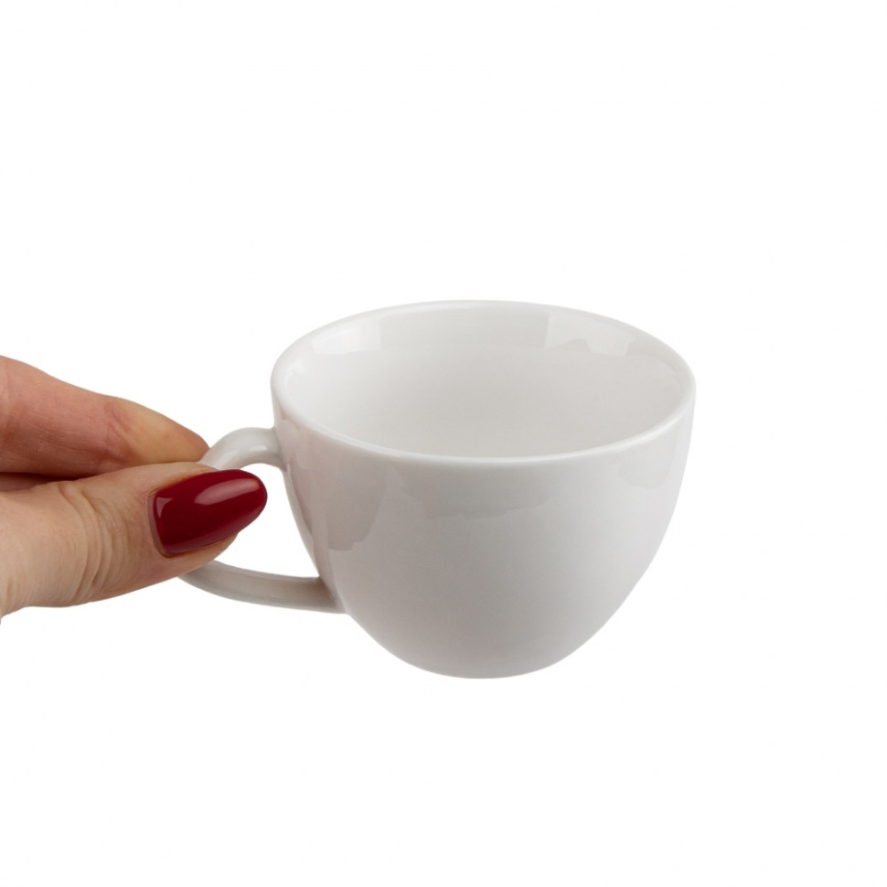 Набор кружек на бамбуковой подставке Two hearts