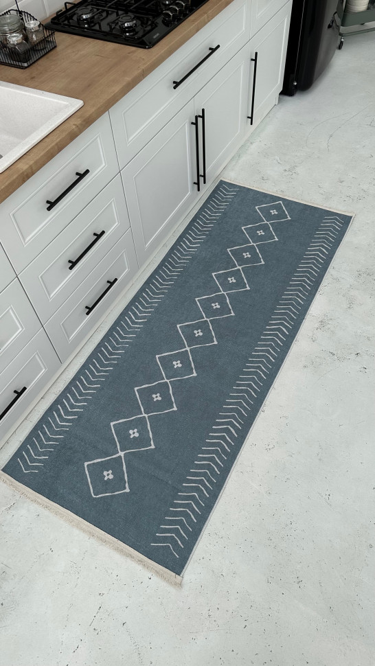 Безворсовый ковер Aztec black