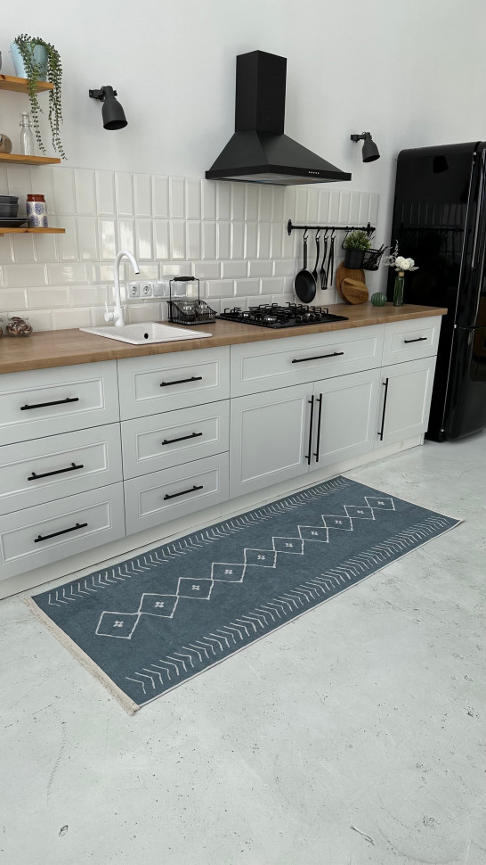 Безворсовый ковер Aztec black