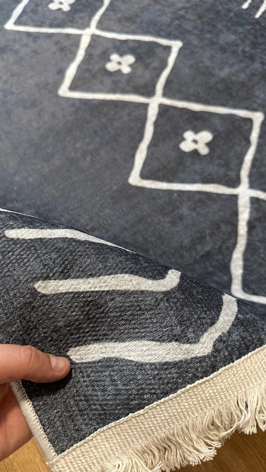 Безворсовый ковер Aztec black