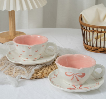 Чашка с блюдцем Tender bow 200 мл