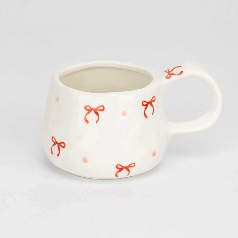 Чашка с блюдцем Festive bows 300 мл