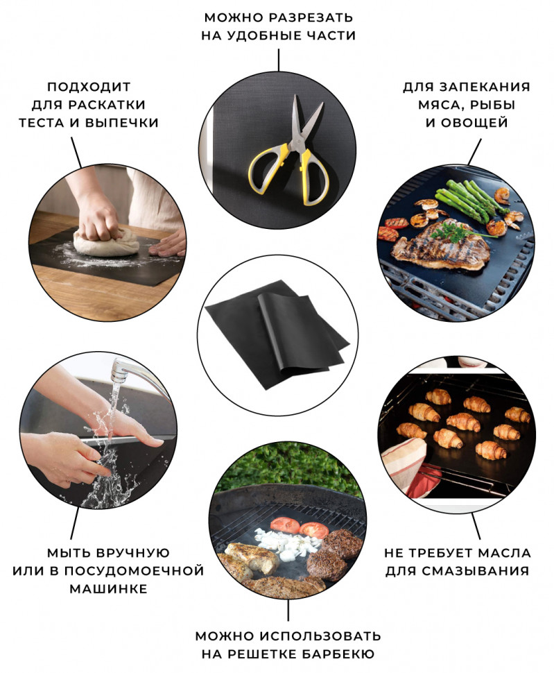 Тефлоновый коврик для выпечки Bake