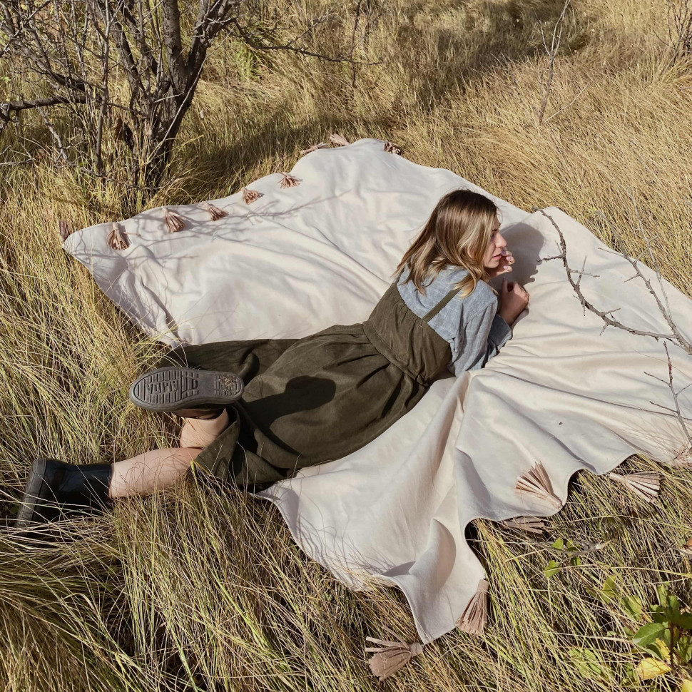 Кашемировый плед Cream