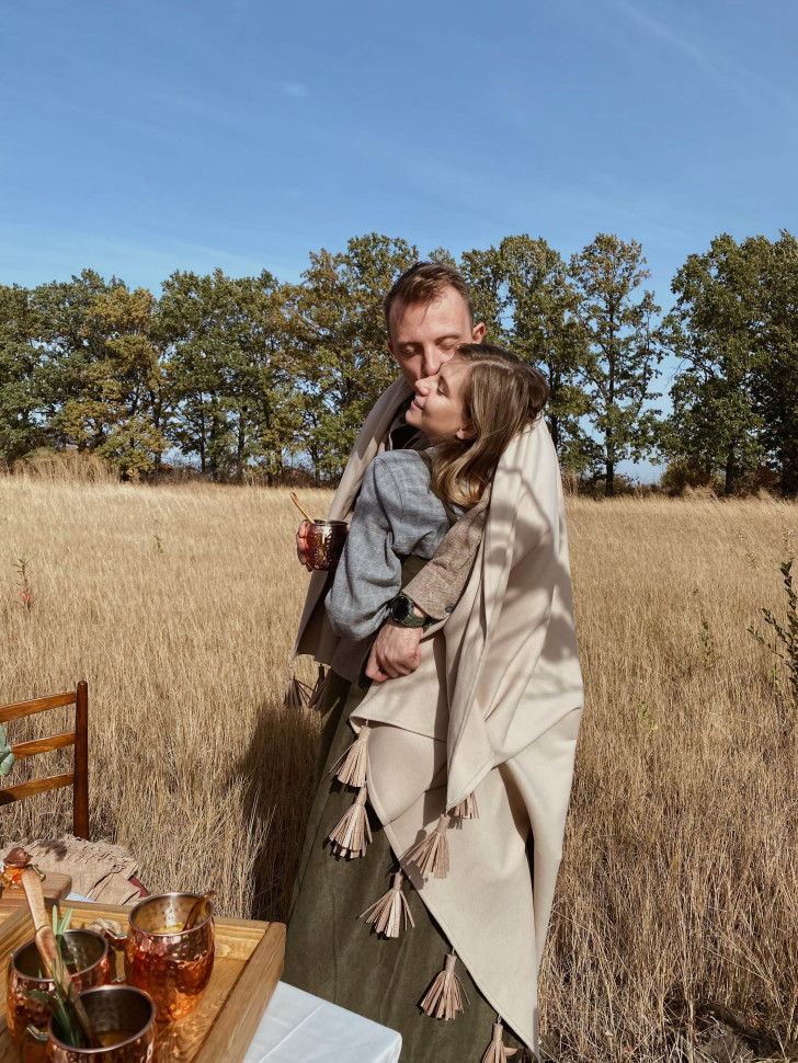 Кашемировый плед Cream