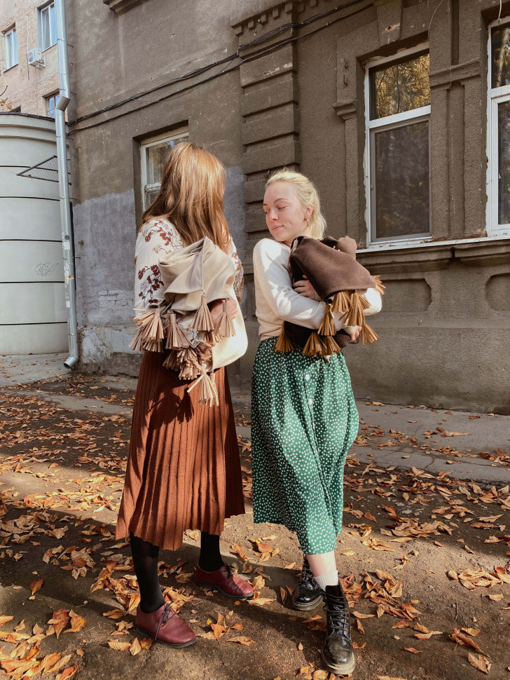 Кашемировый плед Cream