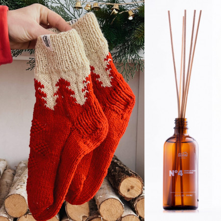 Cozy Set (Женские шерстяные носки и аромадиффузор)