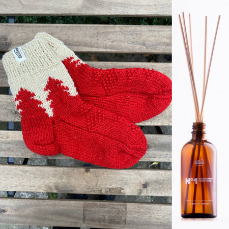 Cozy Set (Мужские шерстяные носки и аромадиффузор)