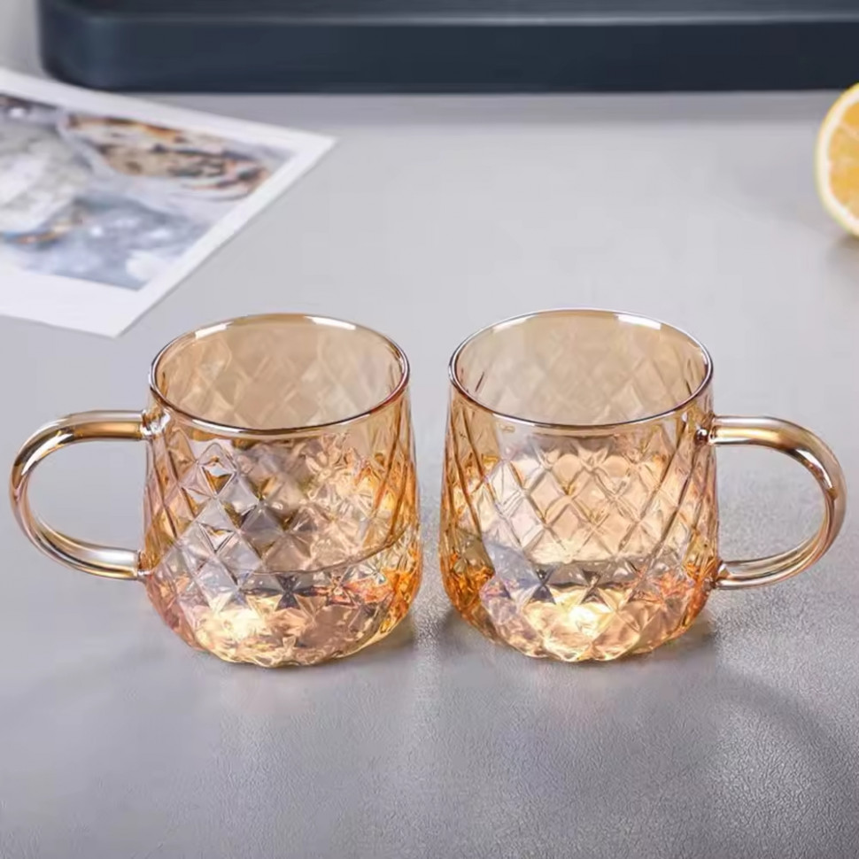 Стеклянная чашка Diamants