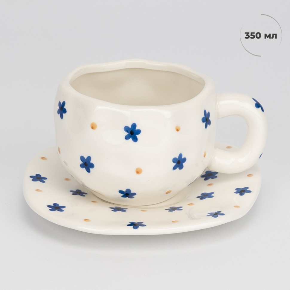 Чашка с блюдцем Warmth of spring 350 мл