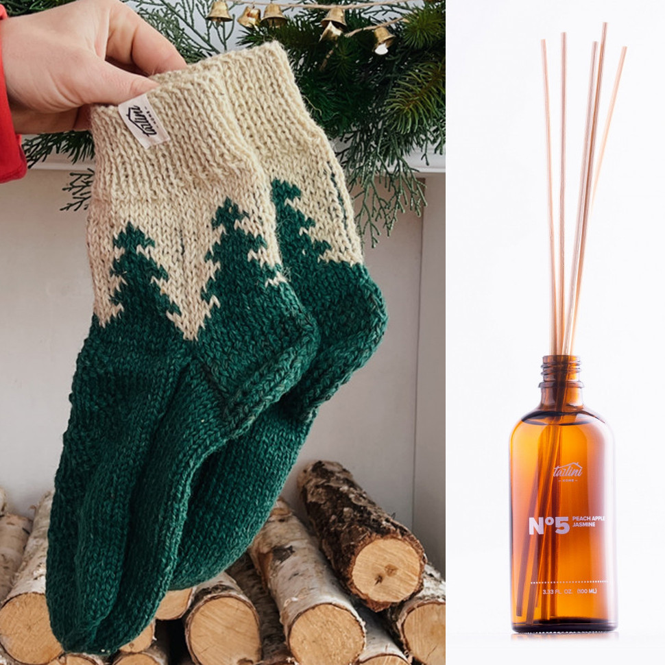 Lovable Set (Женские шерстяные носки и аромадиффузор) 