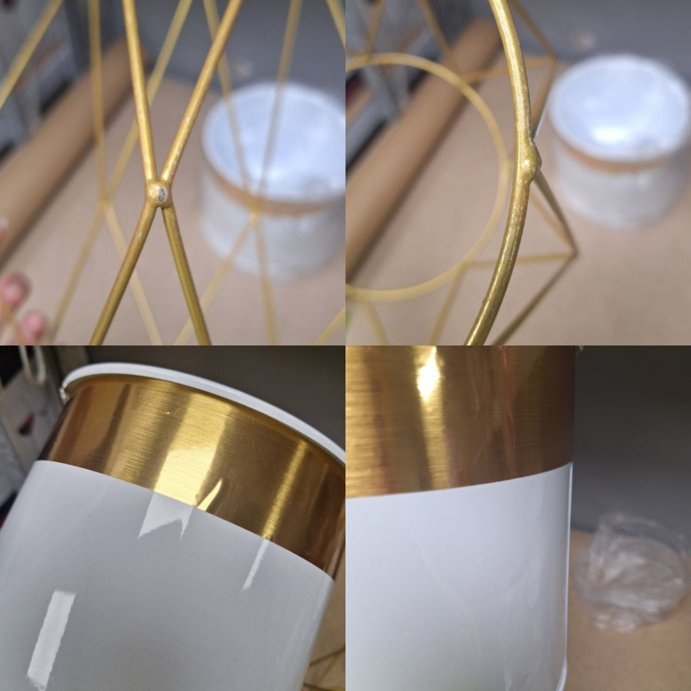 Металеве кашпо на підставці  Rhombus  (уцінка)