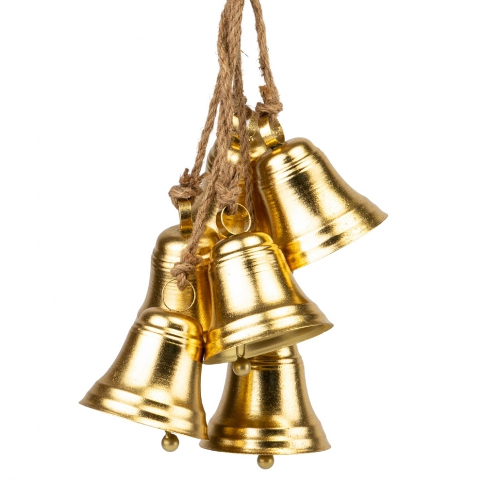 Подвеска из 6 металлических колокольчиков
