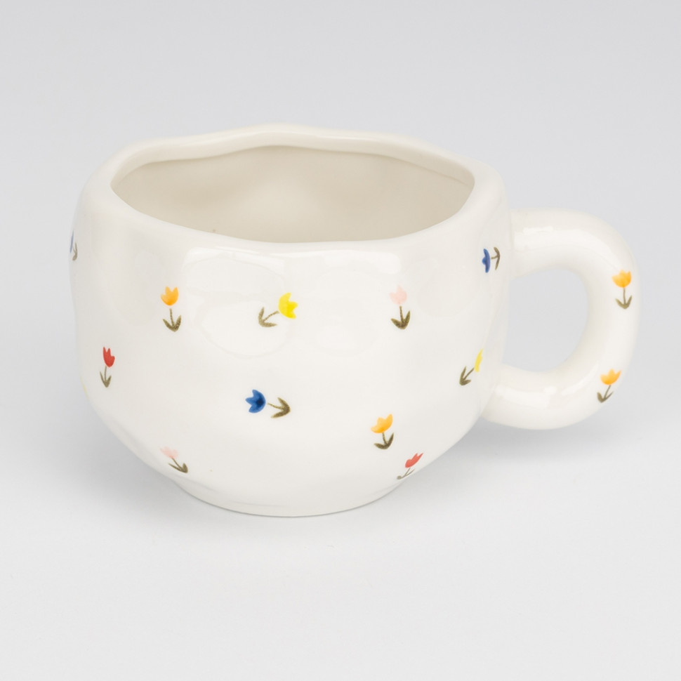 Чашка з блюдцем Summer flowers 350 мл