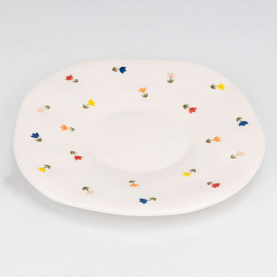 Чашка з блюдцем Summer flowers 350 мл