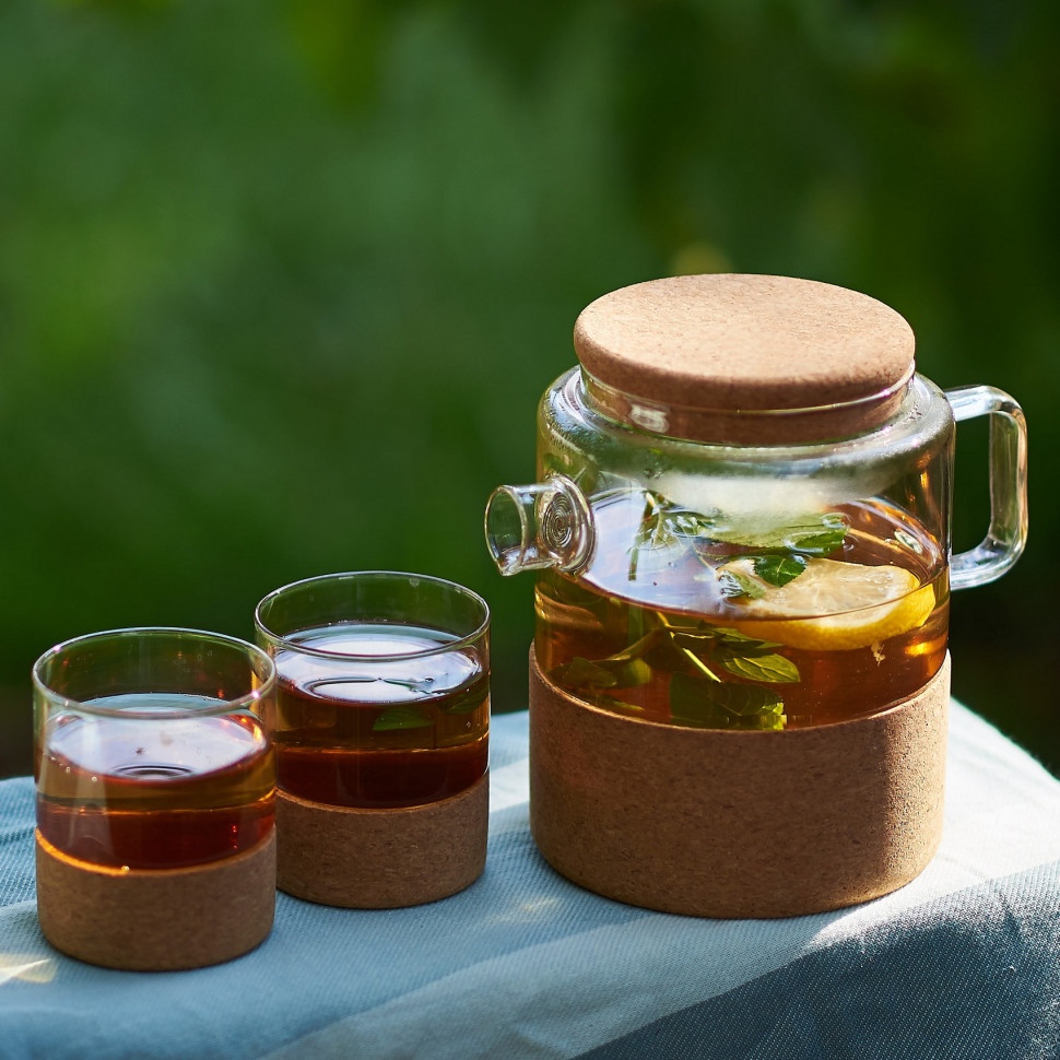 Cтакан с корковой подставкой Teeamo (200 мл)