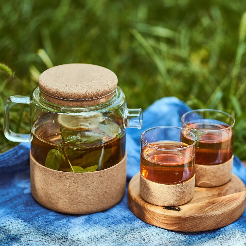 Cтакан с корковой подставкой Teeamo (200 мл)