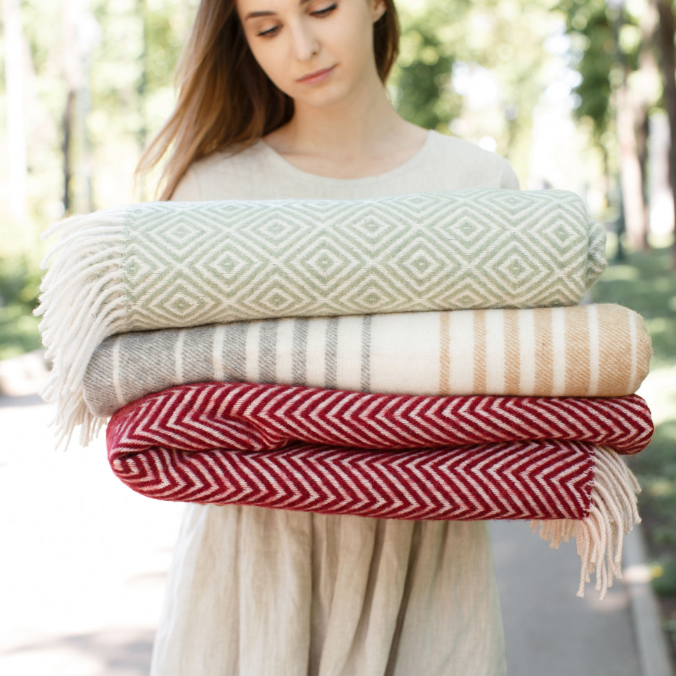 Шерстяной плед Pebble