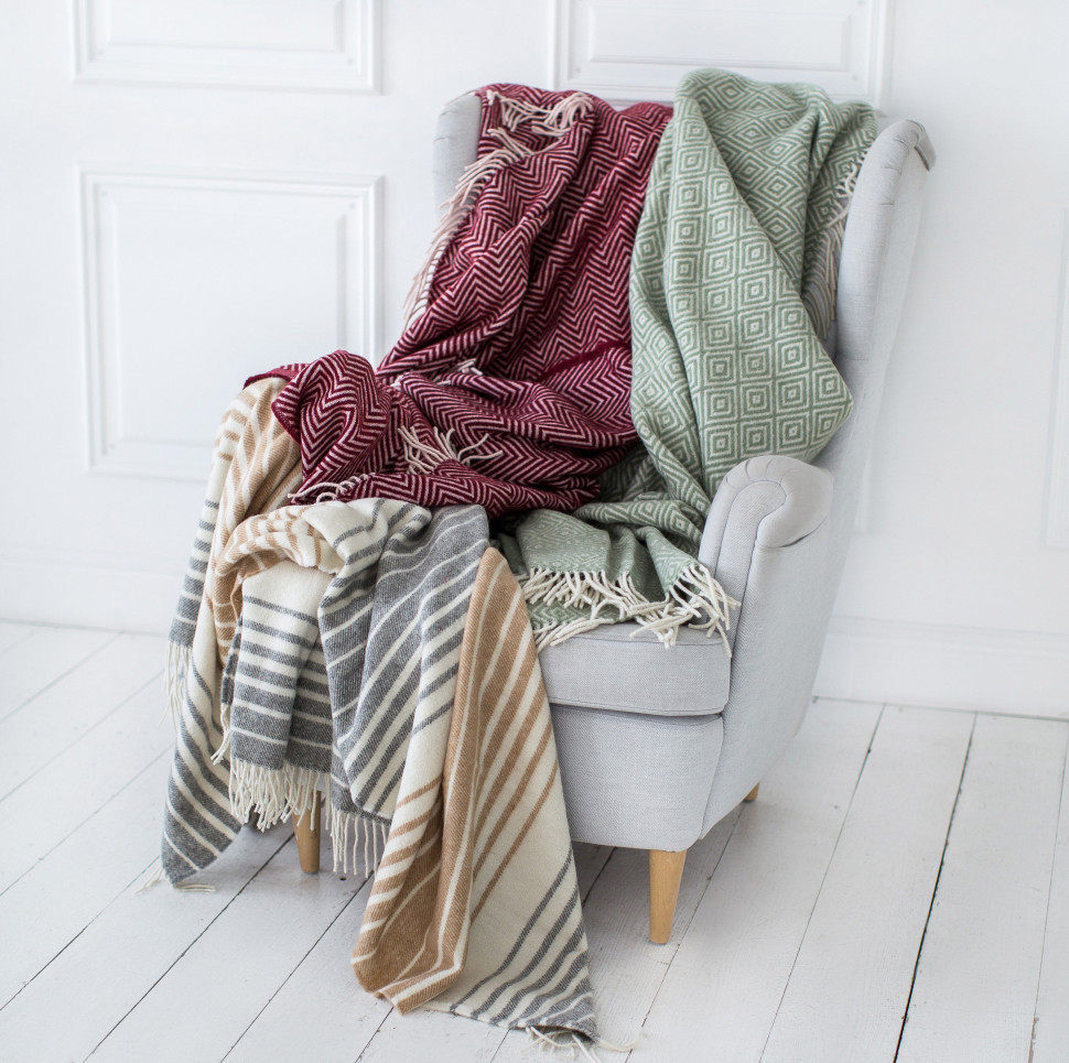 Шерстяной плед Pebble