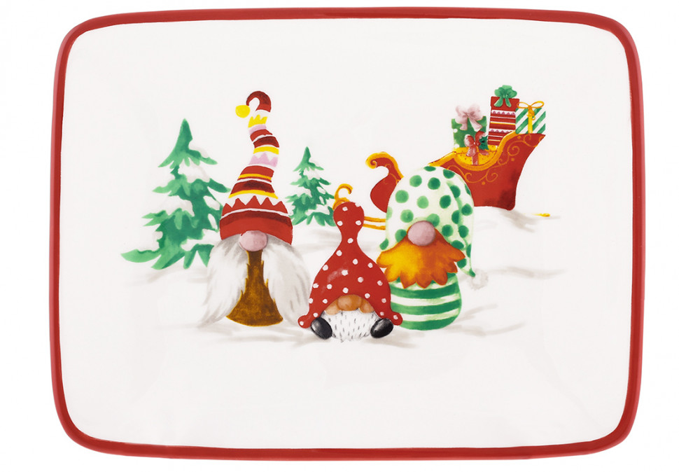 Прямоугольное керамическое блюдо Event