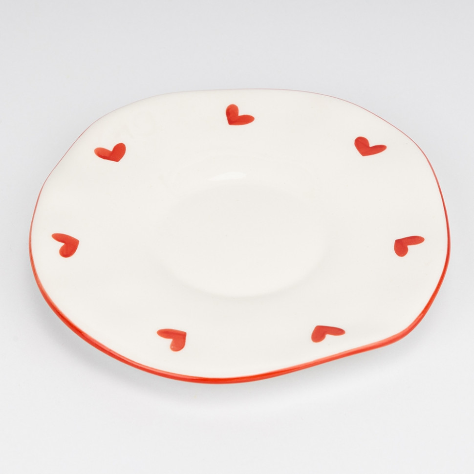 Чашка з блюдцем Heart to heart 350 мл